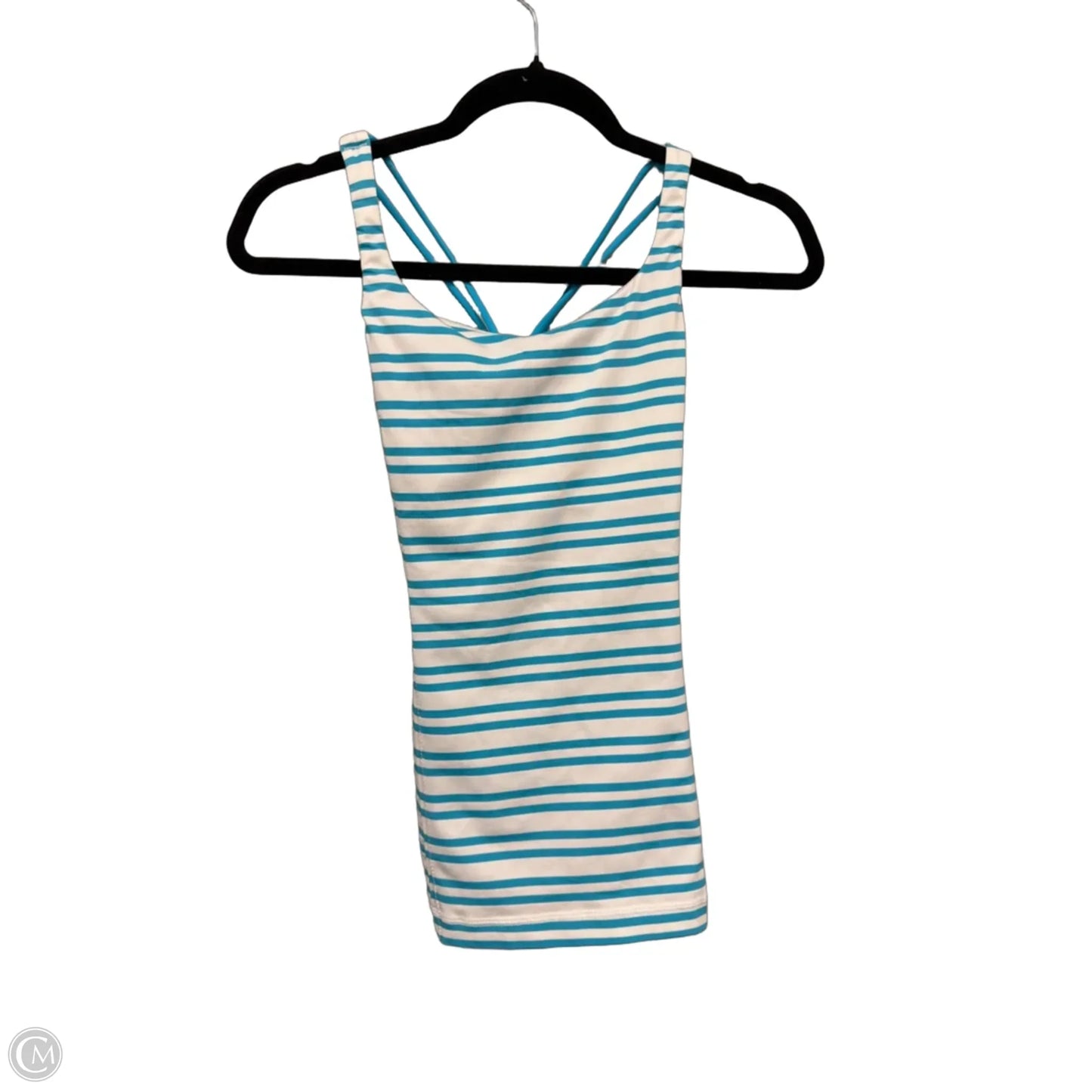 Athletic Tank Top By Lululemon In Blue & White, Size: Xs