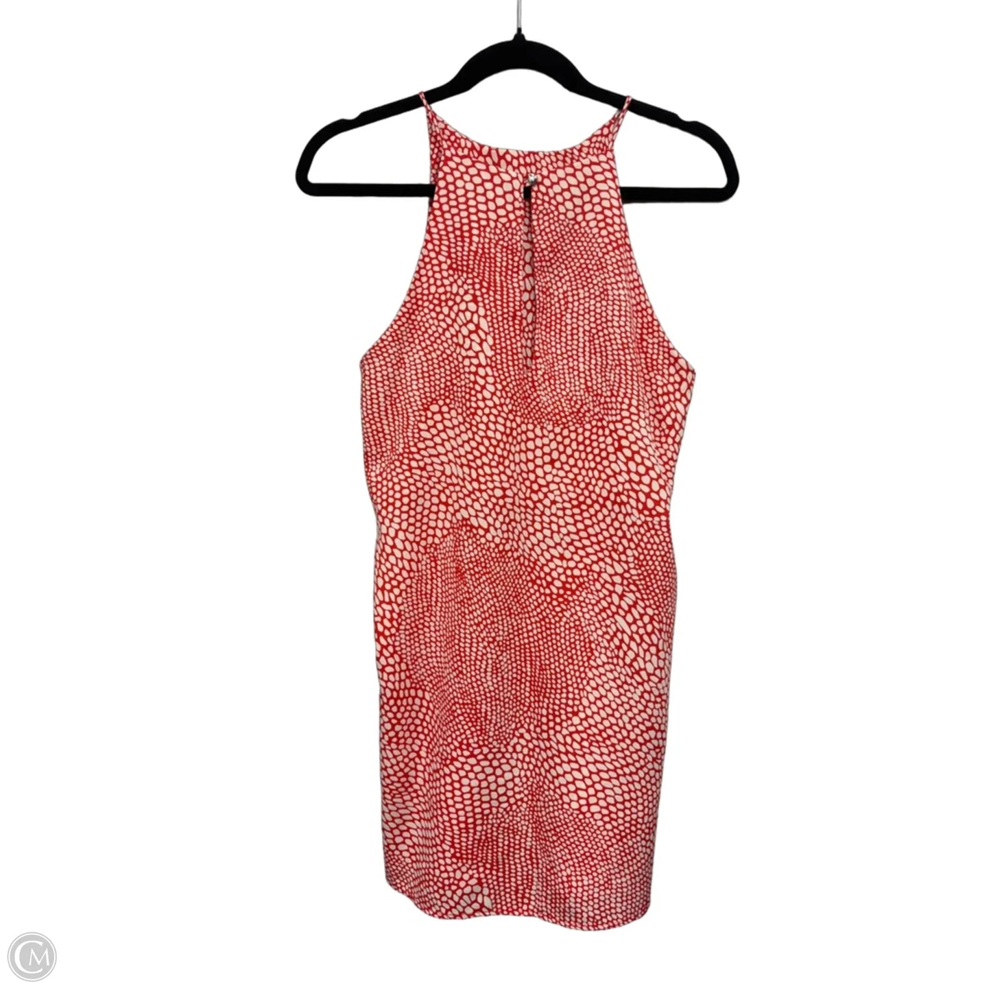 Dress Casual Short By Tyche In Orange & White, Size: M