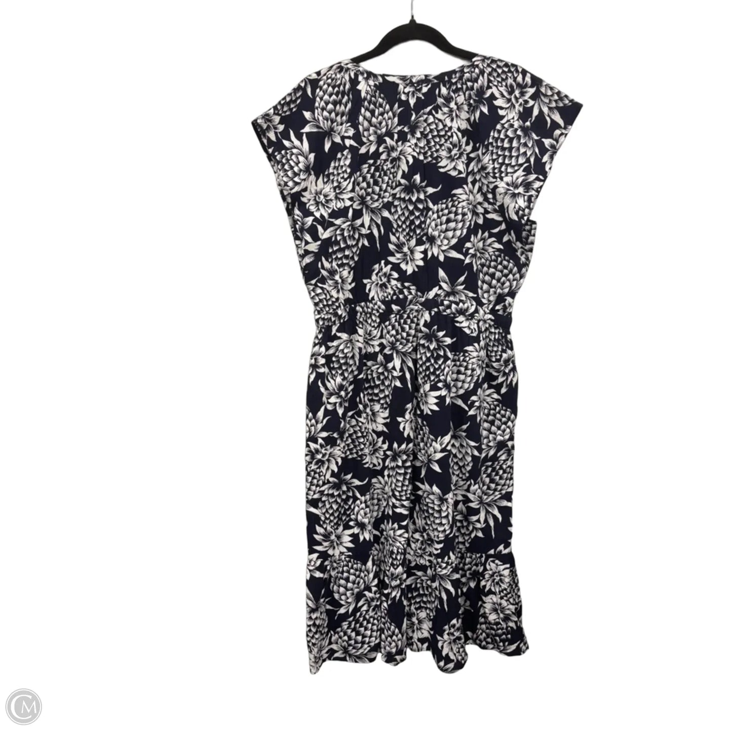 Dress Casual Midi By J. Crew In Blue & White, Size: 12