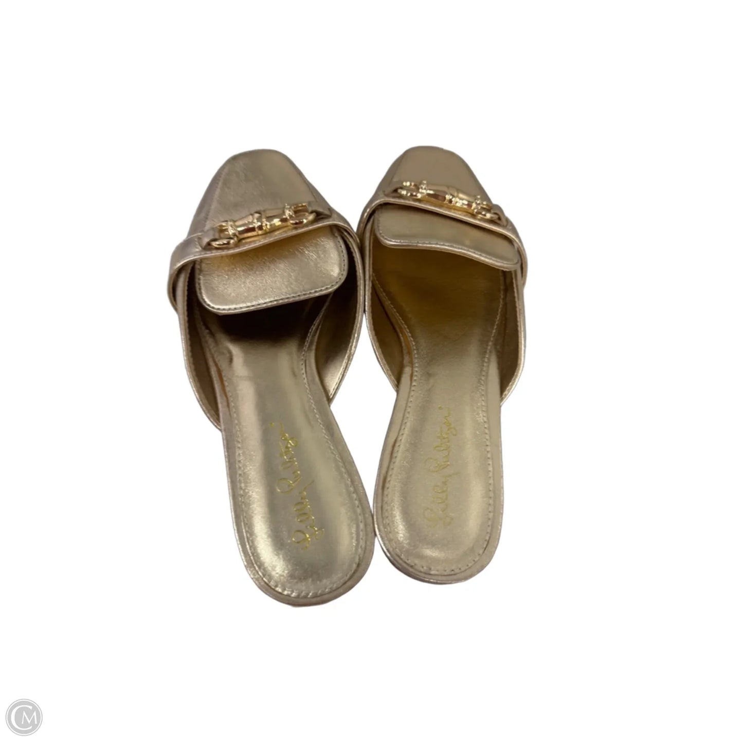 Shoes Designer By Lilly Pulitzer In Gold, Size: 8