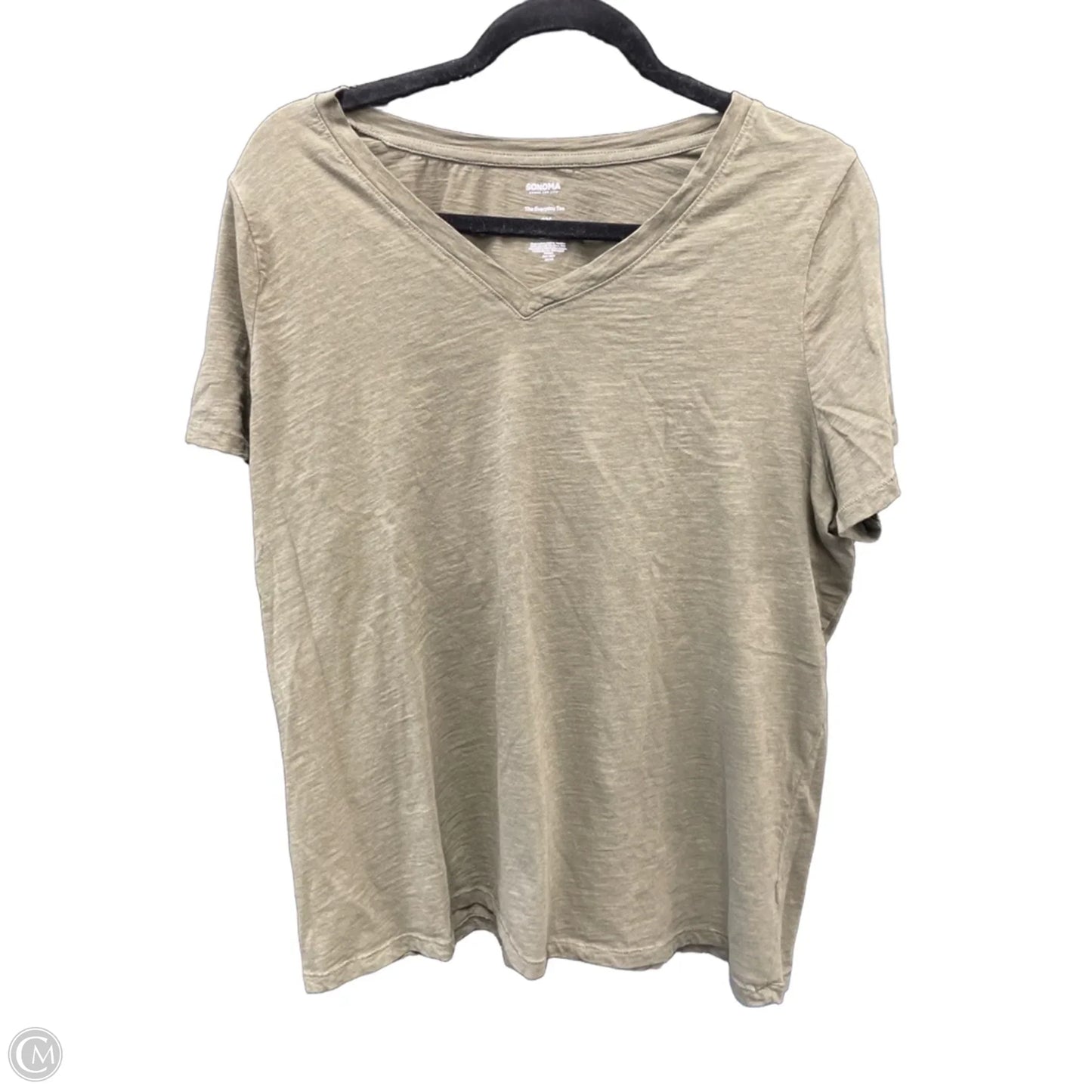 Top Short Sleeve Basic By Sonoma In Green, Size: 1