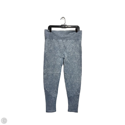 Athletic Leggings By Livi Active In Blue & White, Size: 2x