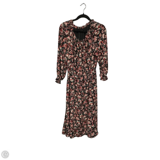 Dress Casual Maxi By Talbots In Black & Red, Size: S