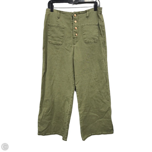 Pants Wide Leg By Cmc In Green, Size: Xl