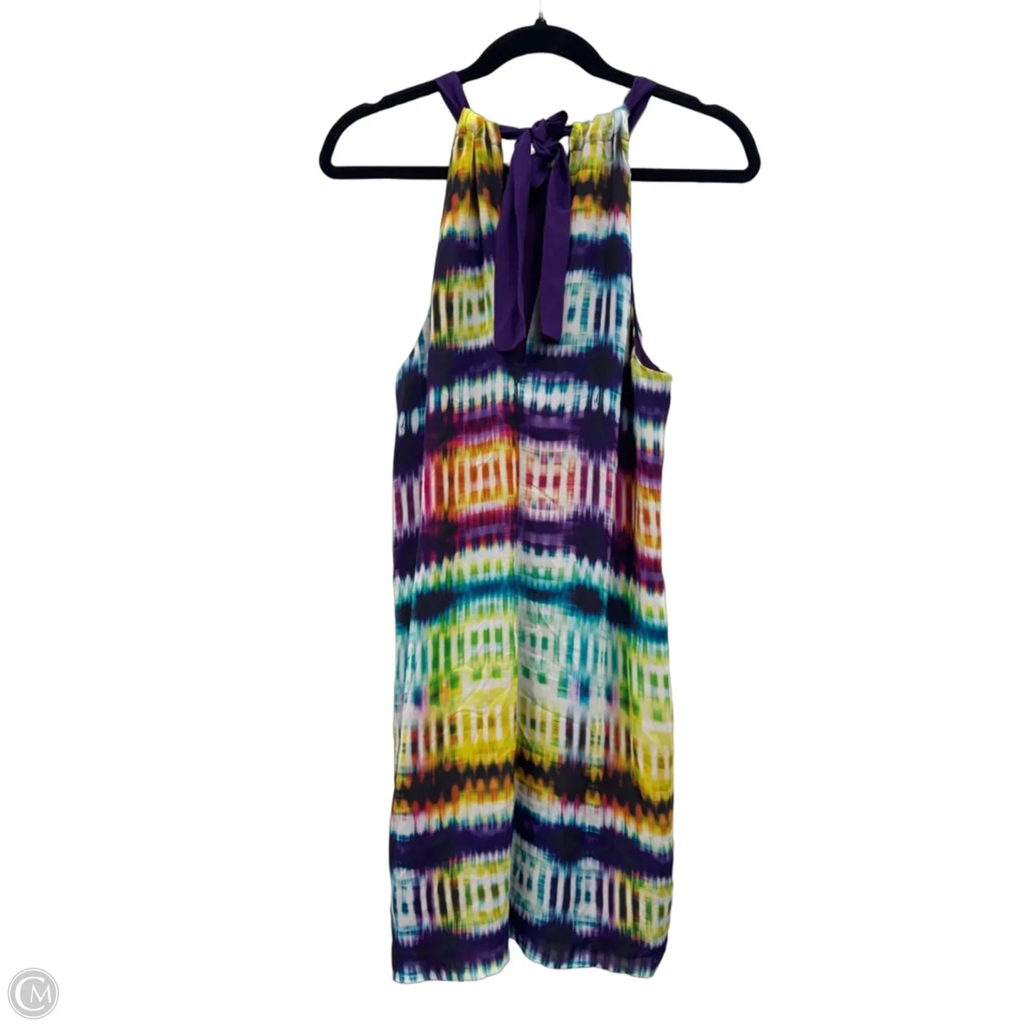 Dress Casual Short By Trina Turk In Purple & Yellow, Size: 12