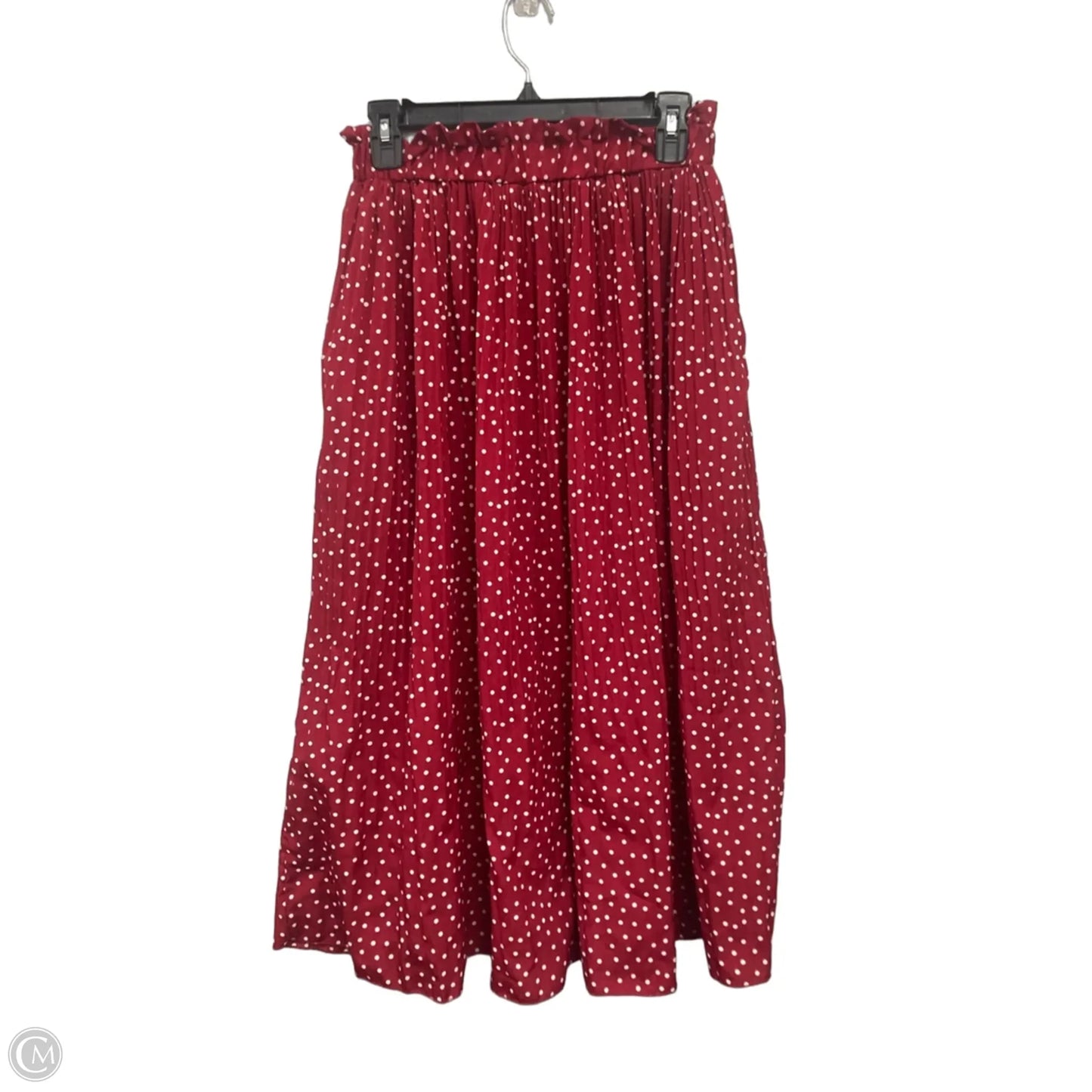 Skirt Maxi By Exlura In Red & White, Size: M