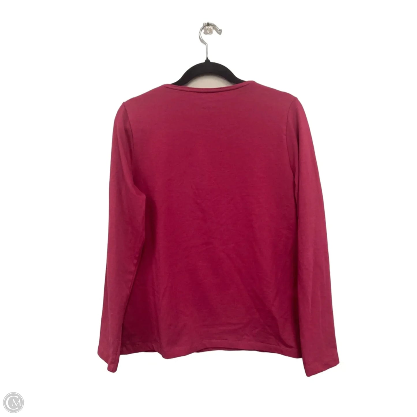 Top Long Sleeve By Kim Rogers In Pink, Size: L