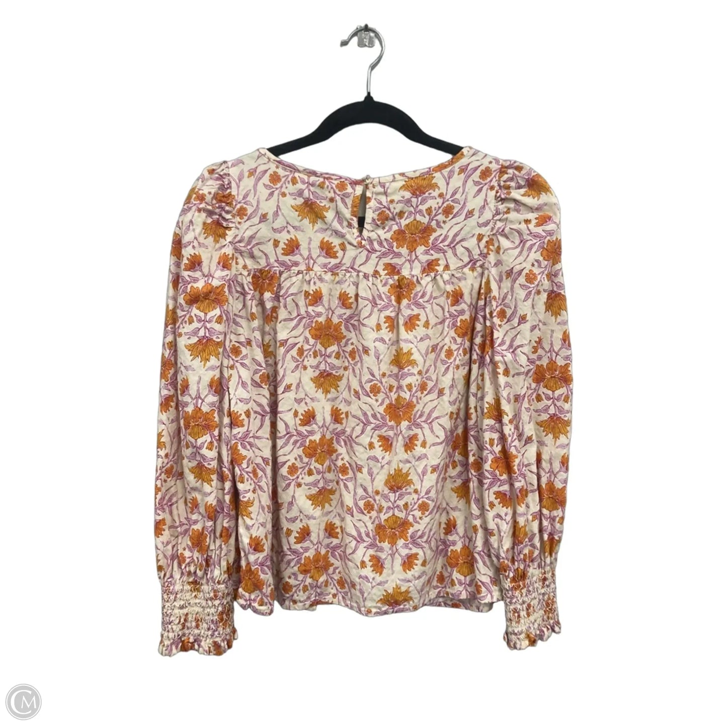 Blouse Long Sleeve By Universal Thread In Orange & Purple, Size: M