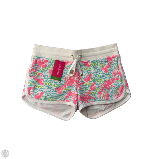 Shorts Designer By Lilly Pulitzer In Pink & White, Size: S