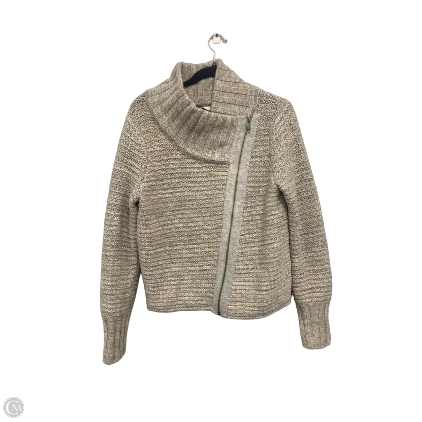 Sweater By Athleta In Cream & Grey, Size: L