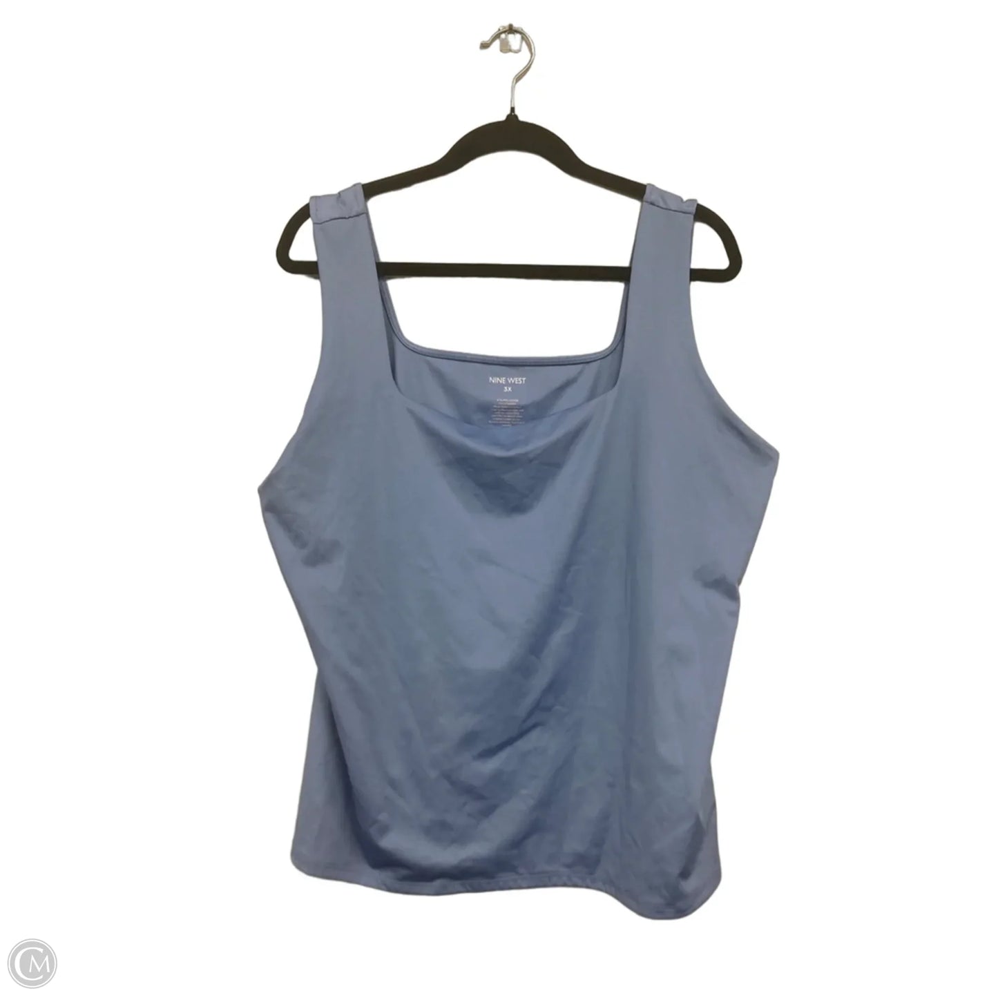 Top Sleeveless By Nine West Apparel In Blue, Size: 3x