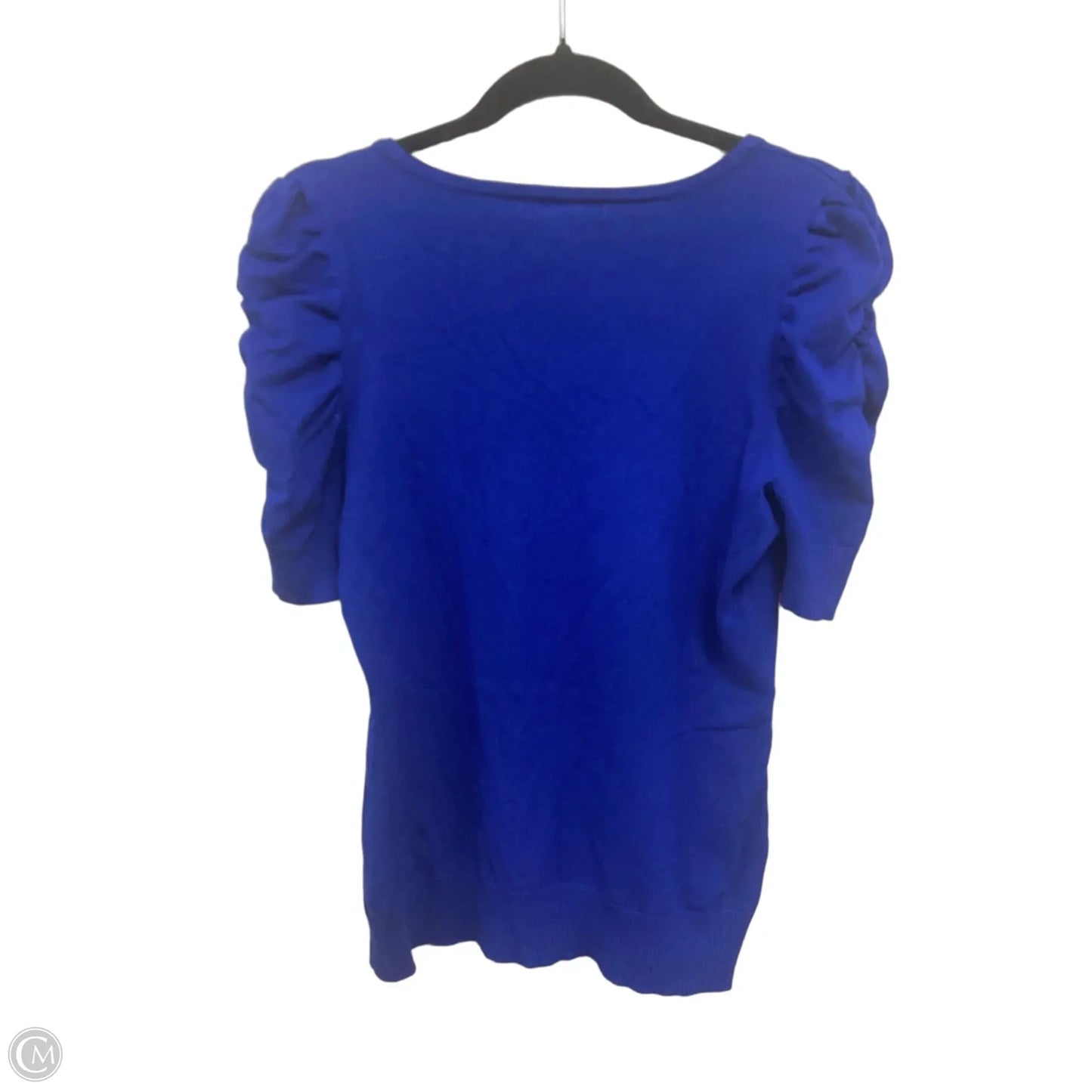 Sweater Short Sleeve By Inc In Blue, Size: L