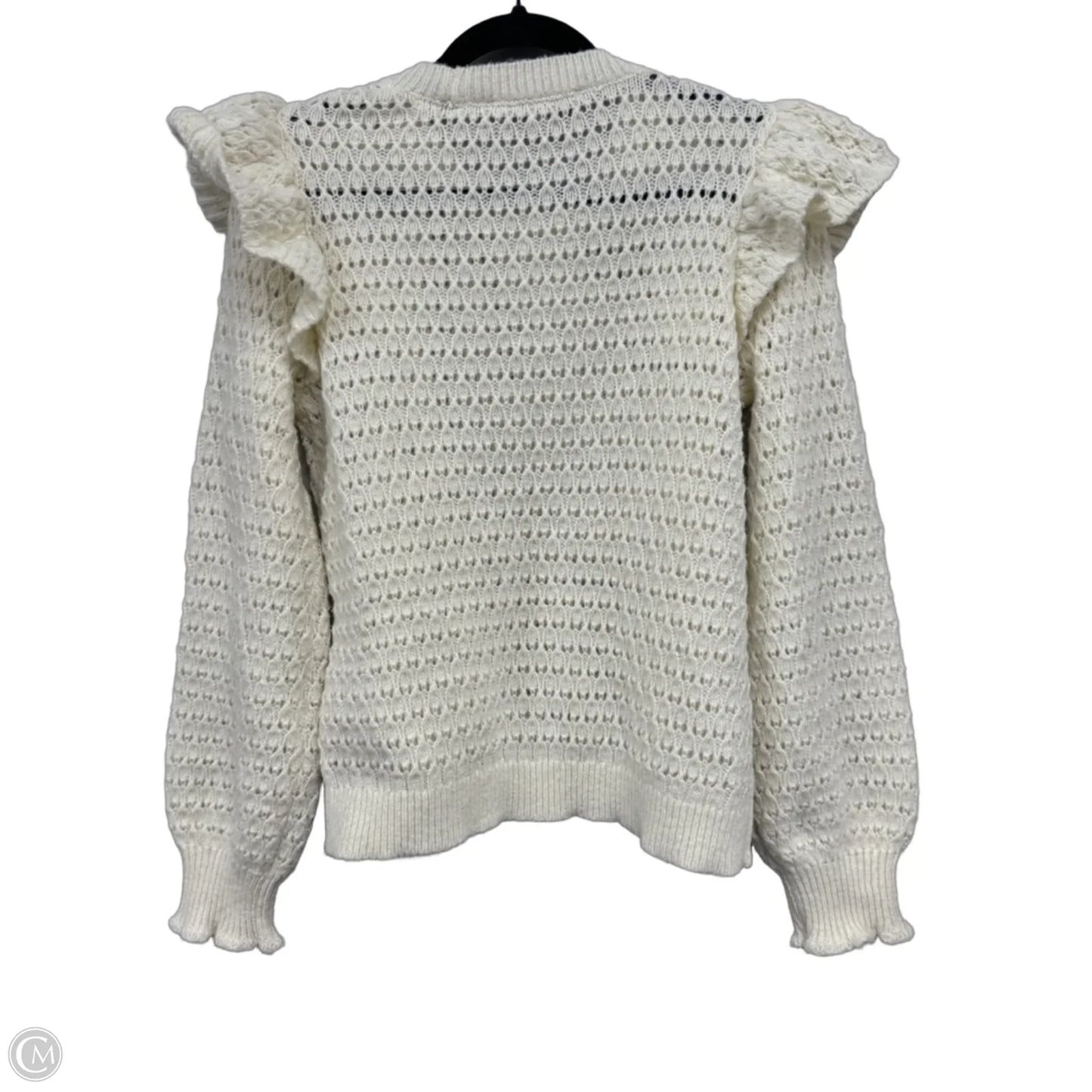 Sweater By Loft In Cream, Size: L