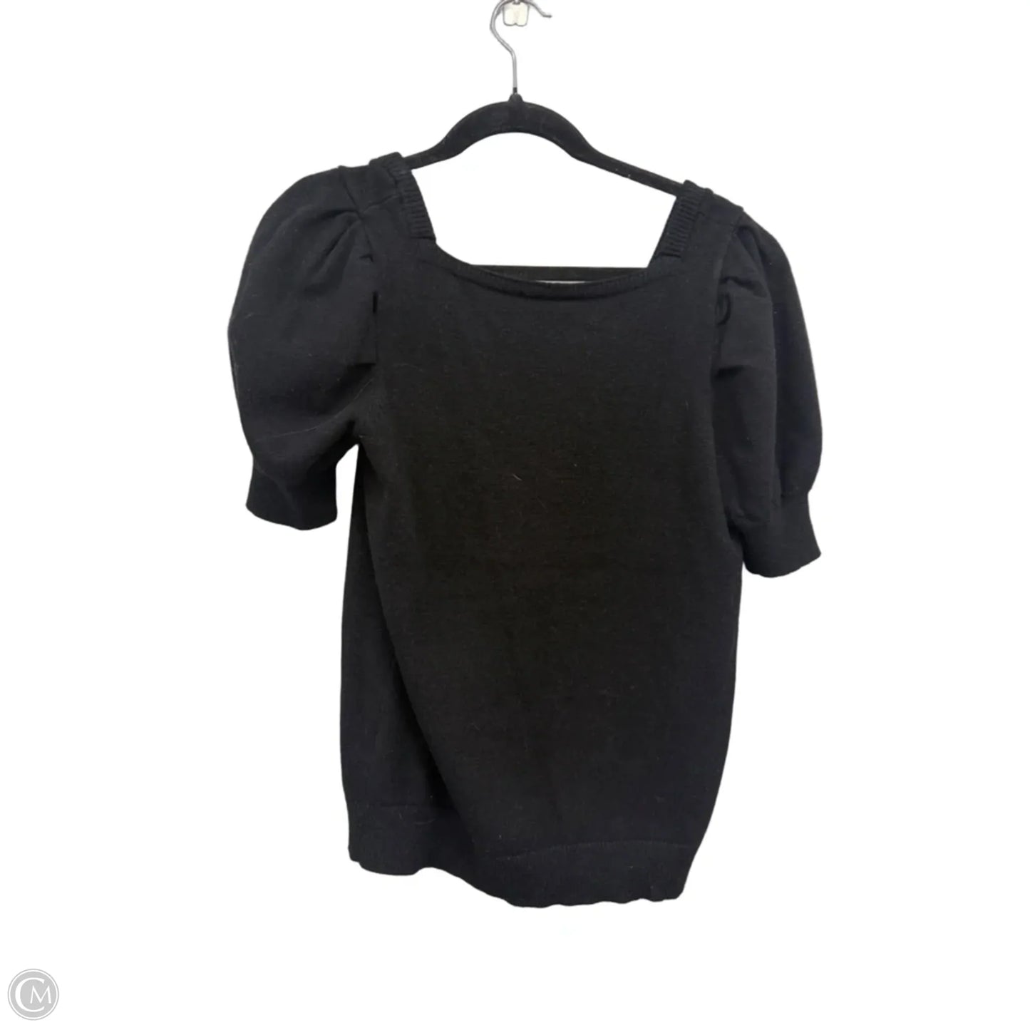 Sweater Short Sleeve By Clothes Mentor In Black, Size: S