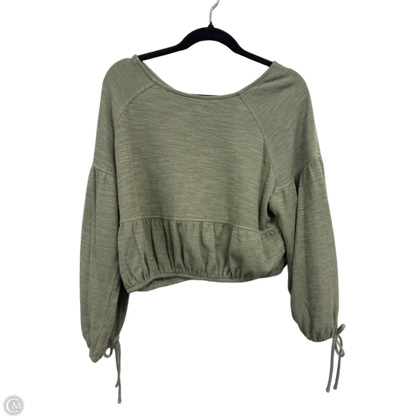 Top Long Sleeve By Aerie In Green, Size: S