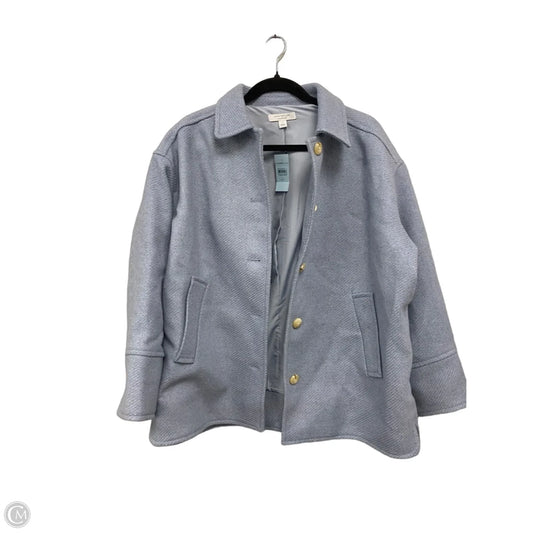 Coat Wool By Ann Taylor In Blue, Size: Lp