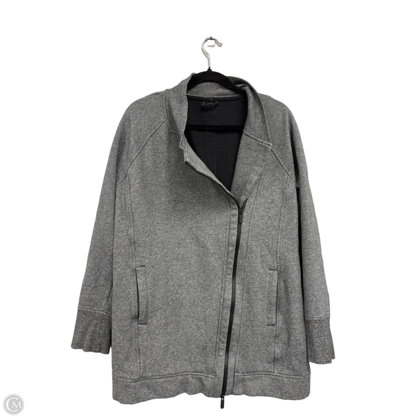 Athletic Jacket By Lululemon In Grey, Size: L