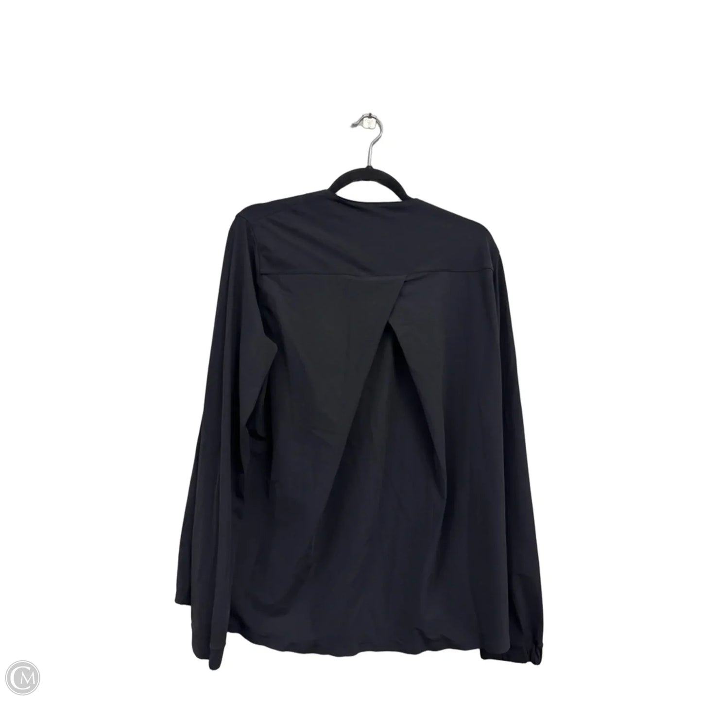 Blouse Long Sleeve By Lululemon In Black, Size: 10