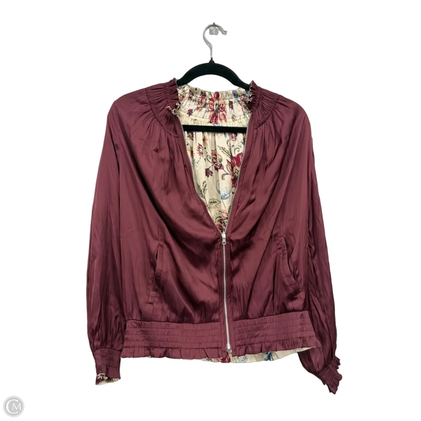 Jacket Other By Clothes Mentor In Maroon, Size: S