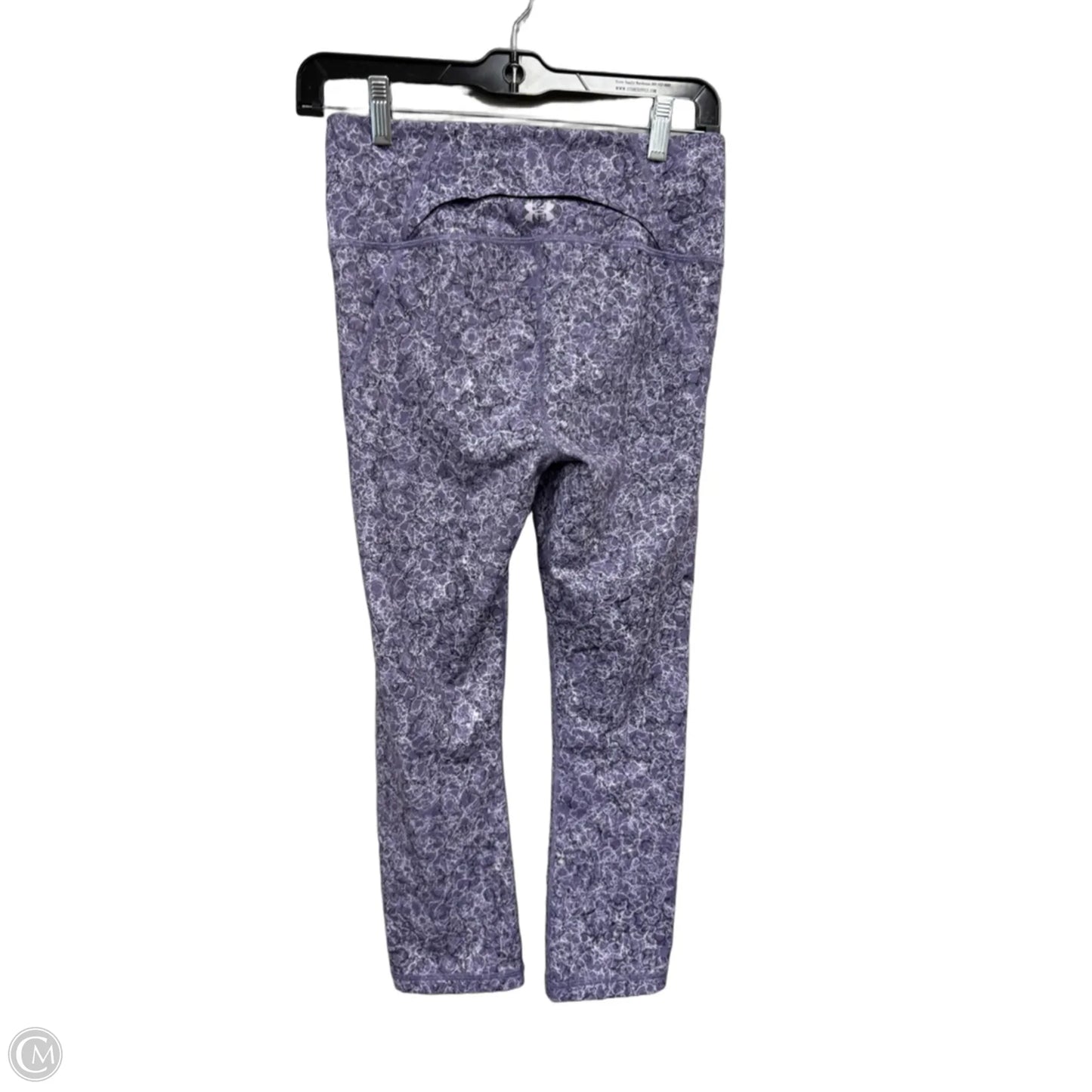 Athletic Leggings Capris By Under Armour In Purple, Size: S