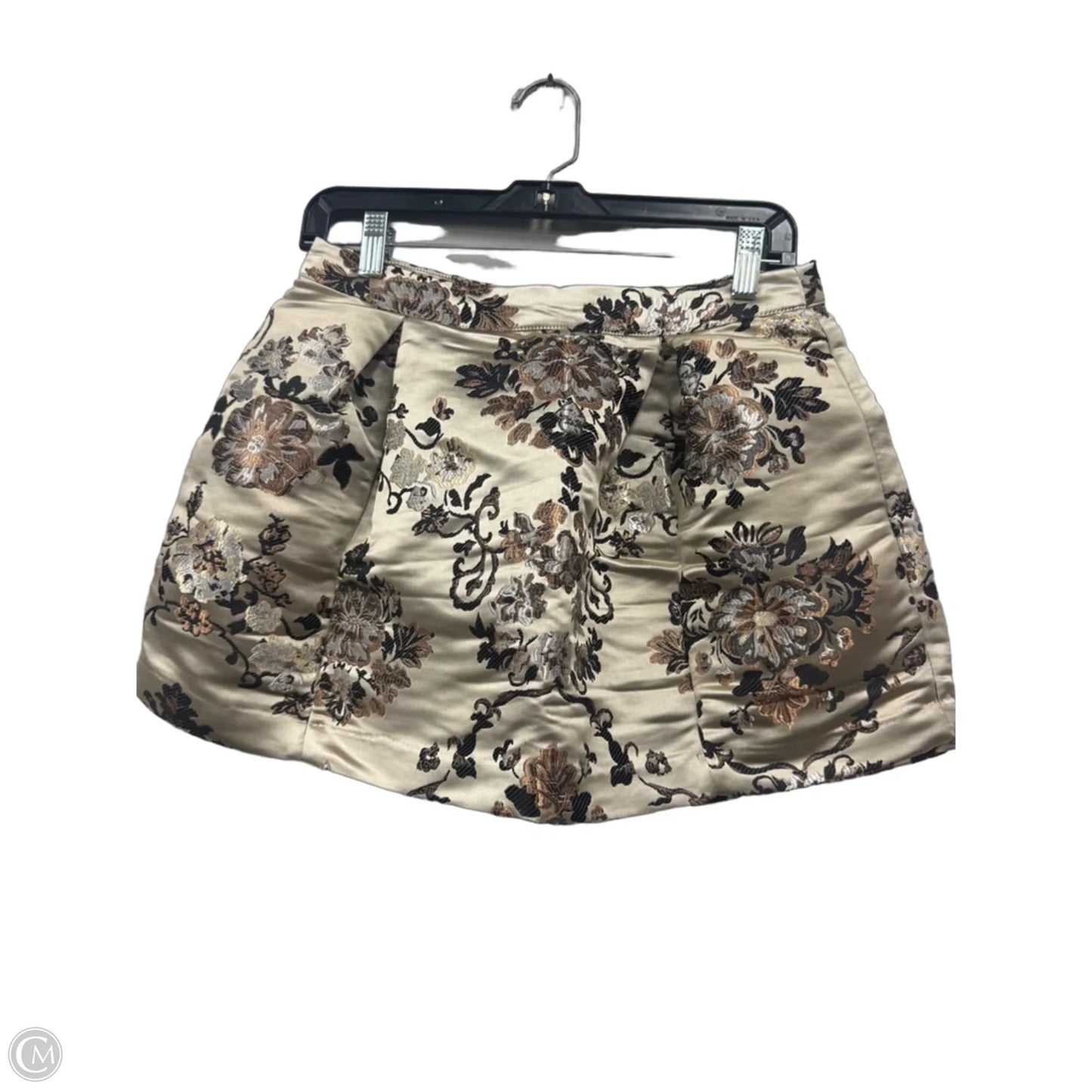Skirt Mini & Short By Free People In Brown & Cream, Size: 4