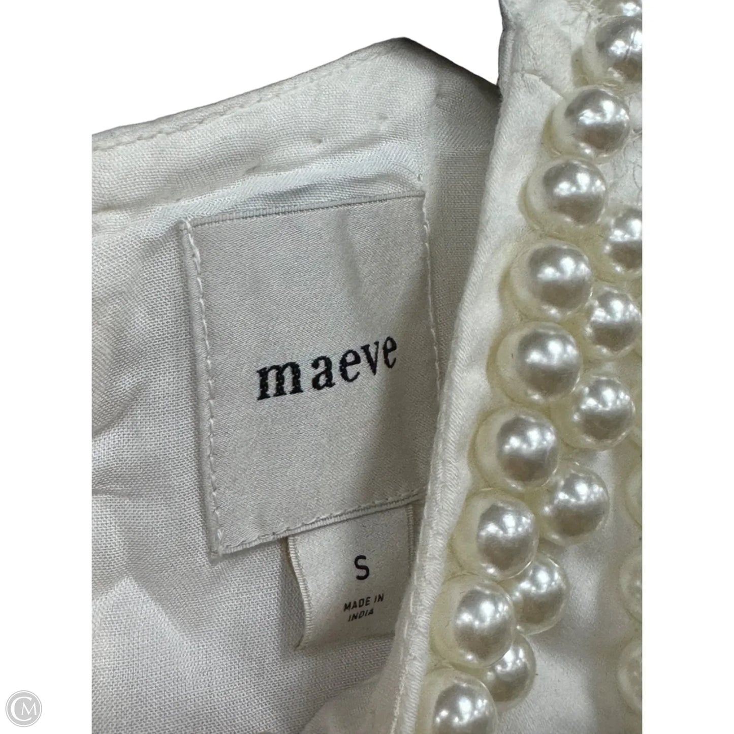 Dress Casual Short By Maeve In Cream, Size: S