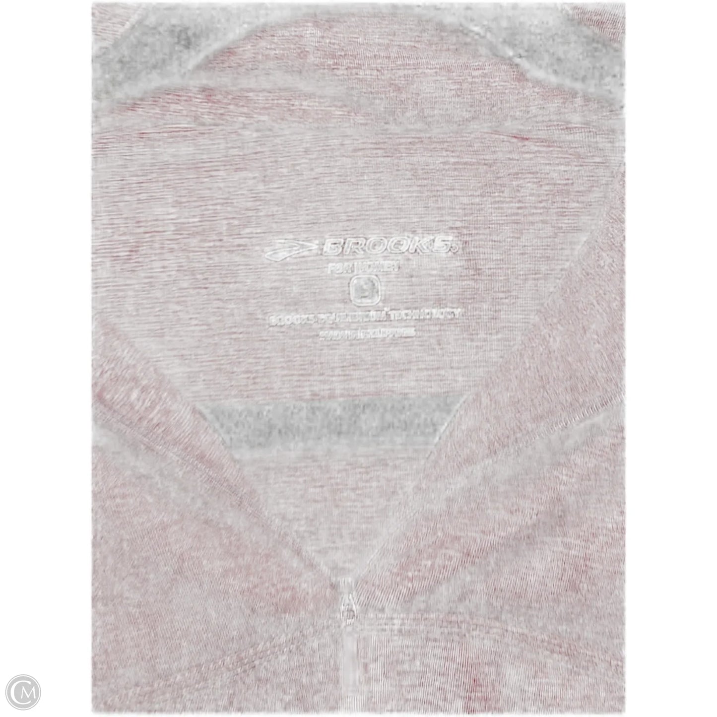Athletic Top Long Sleeve Collar By Brooks In Red, Size: S