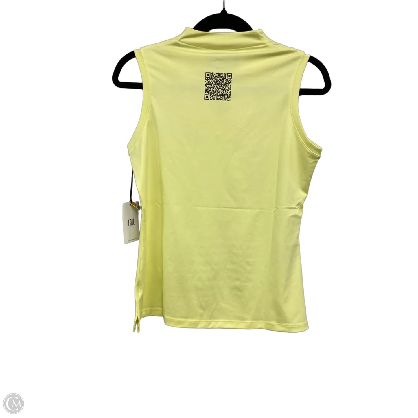 Athletic Tank Top By Tail In Yellow, Size: S