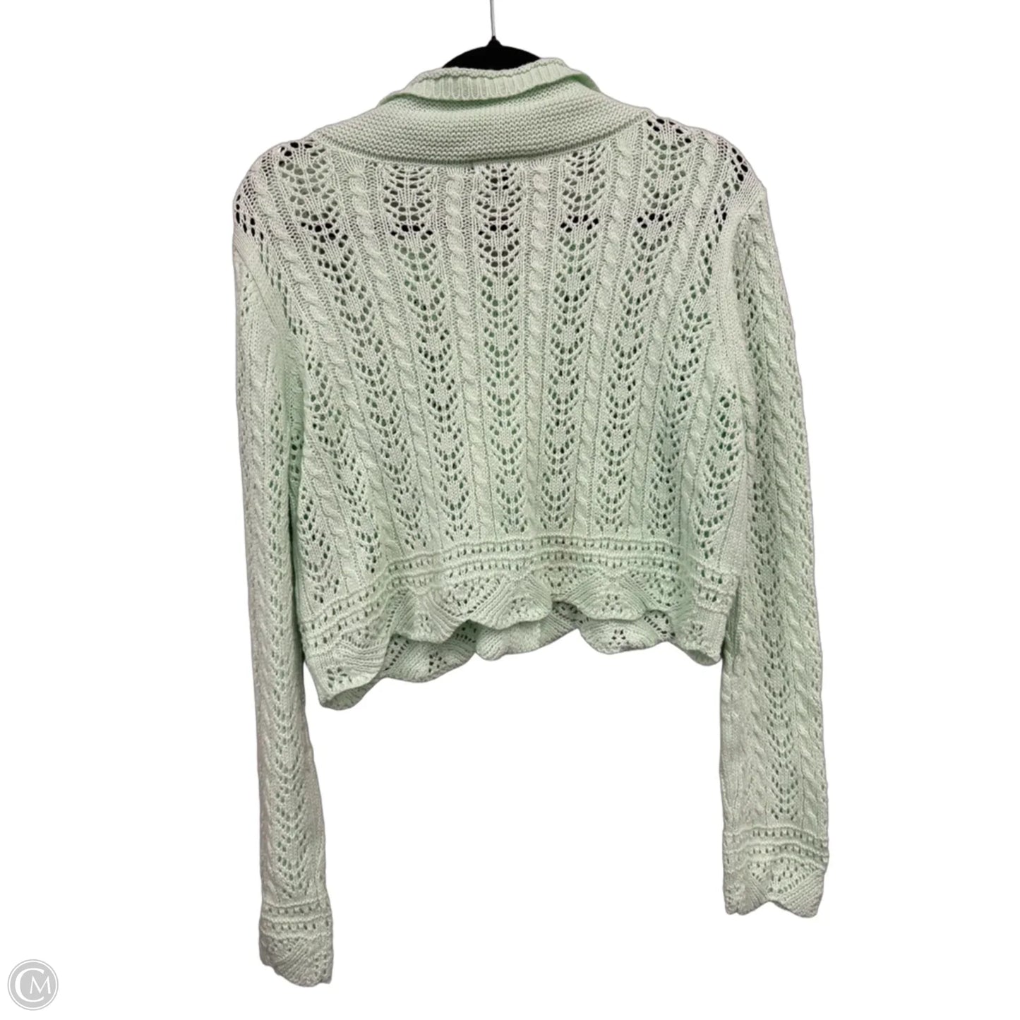 Sweater Cardigan By Cmc In Green, Size: M