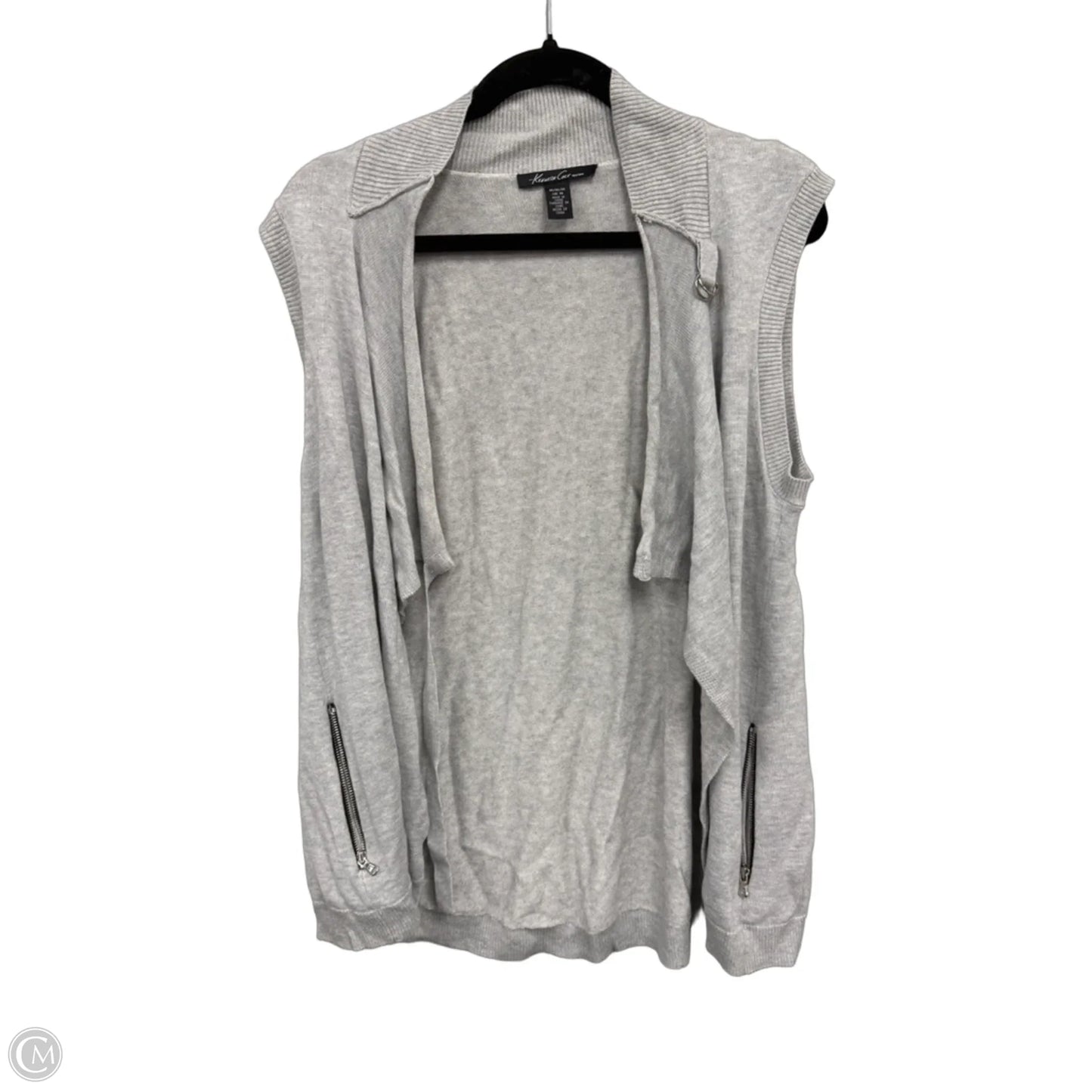 Vest Sweater By Kenneth Cole In Grey, Size: M