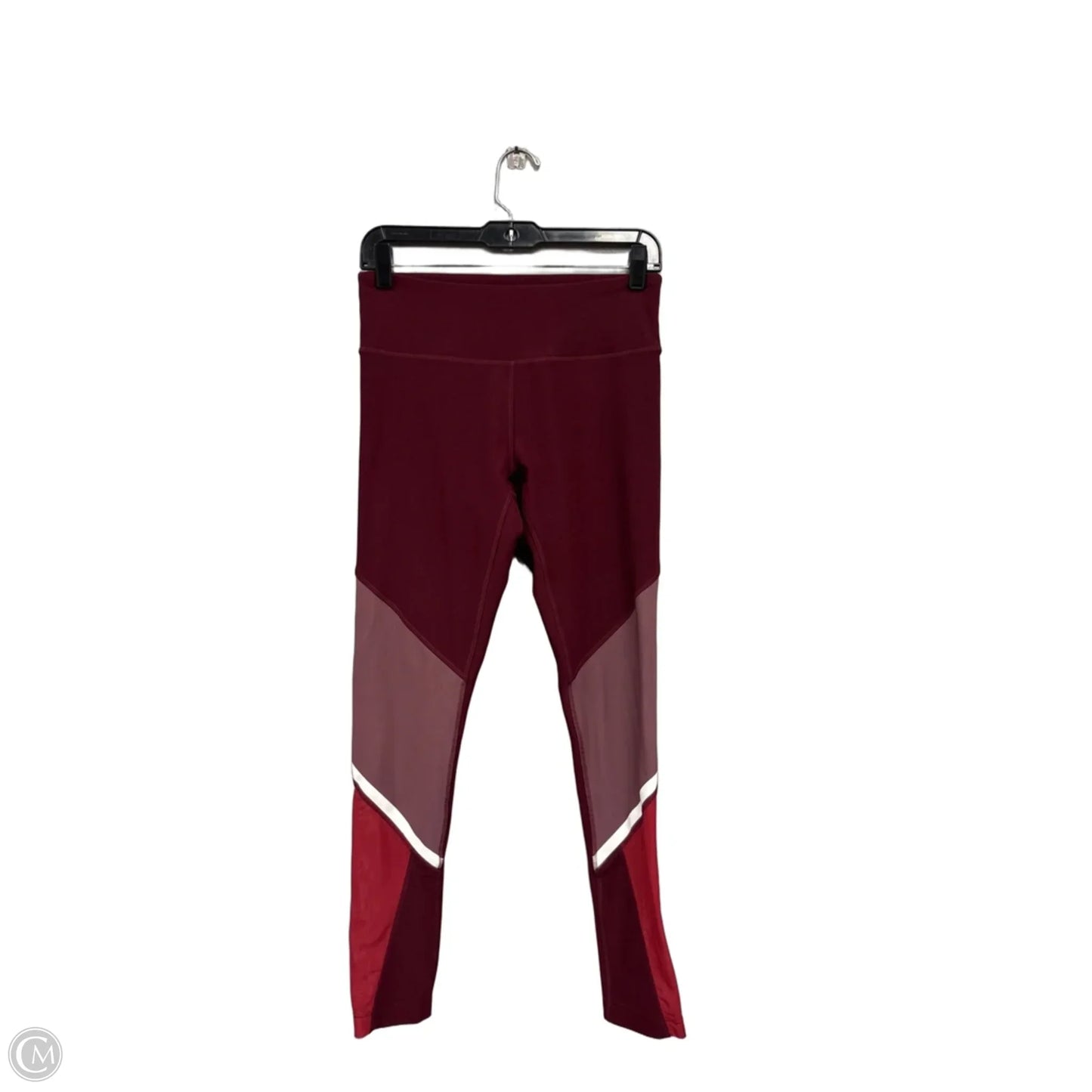 Athletic Leggings By Mpg In Maroon, Size: S