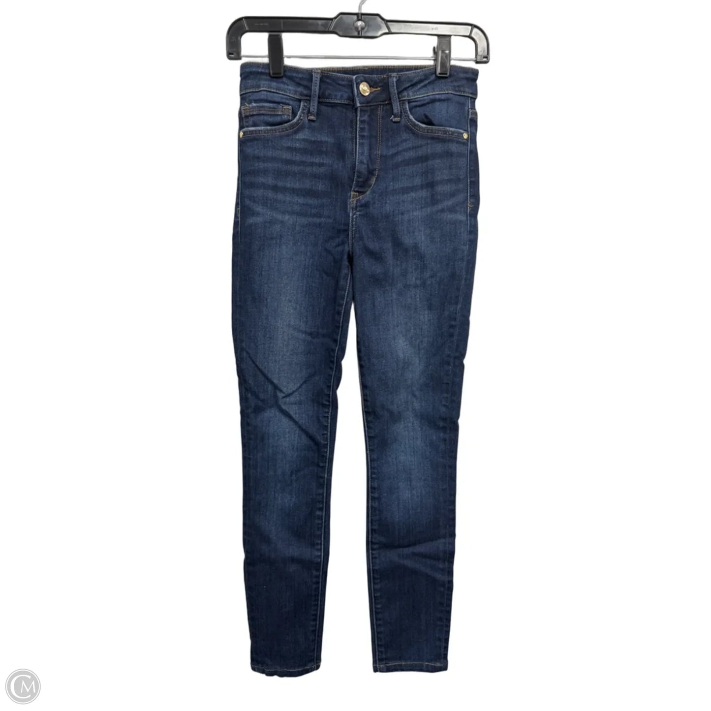 Jeans Skinny By Sam Edelman In Blue Denim, Size: 0