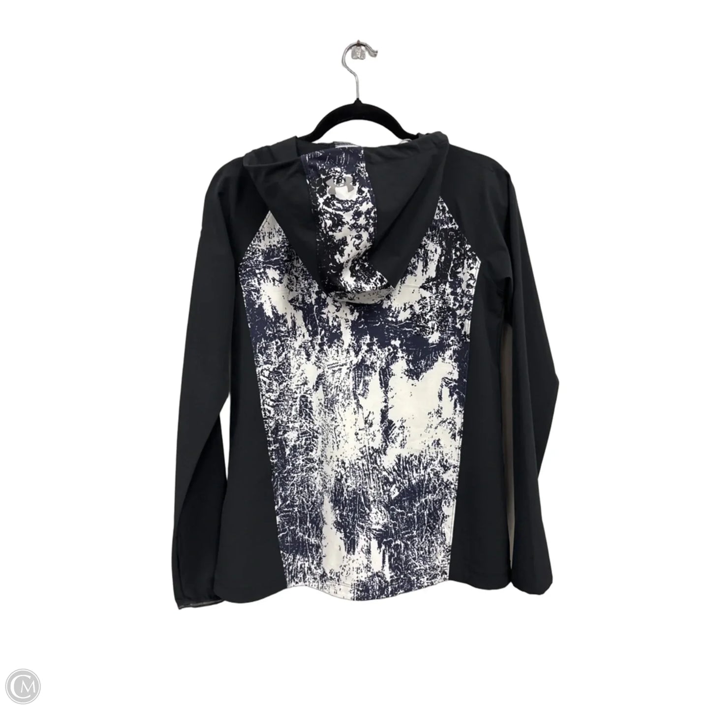 Athletic Jacket By Under Armour In Black & Blue, Size: S