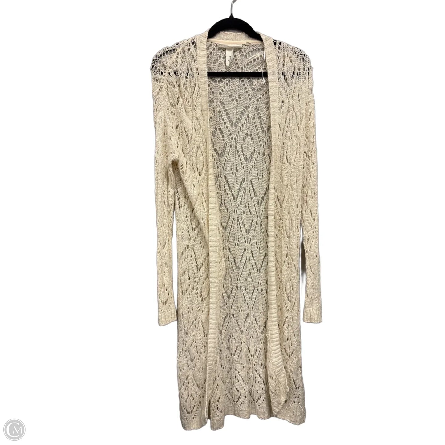 Sweater Cardigan By Logg In Cream, Size: S