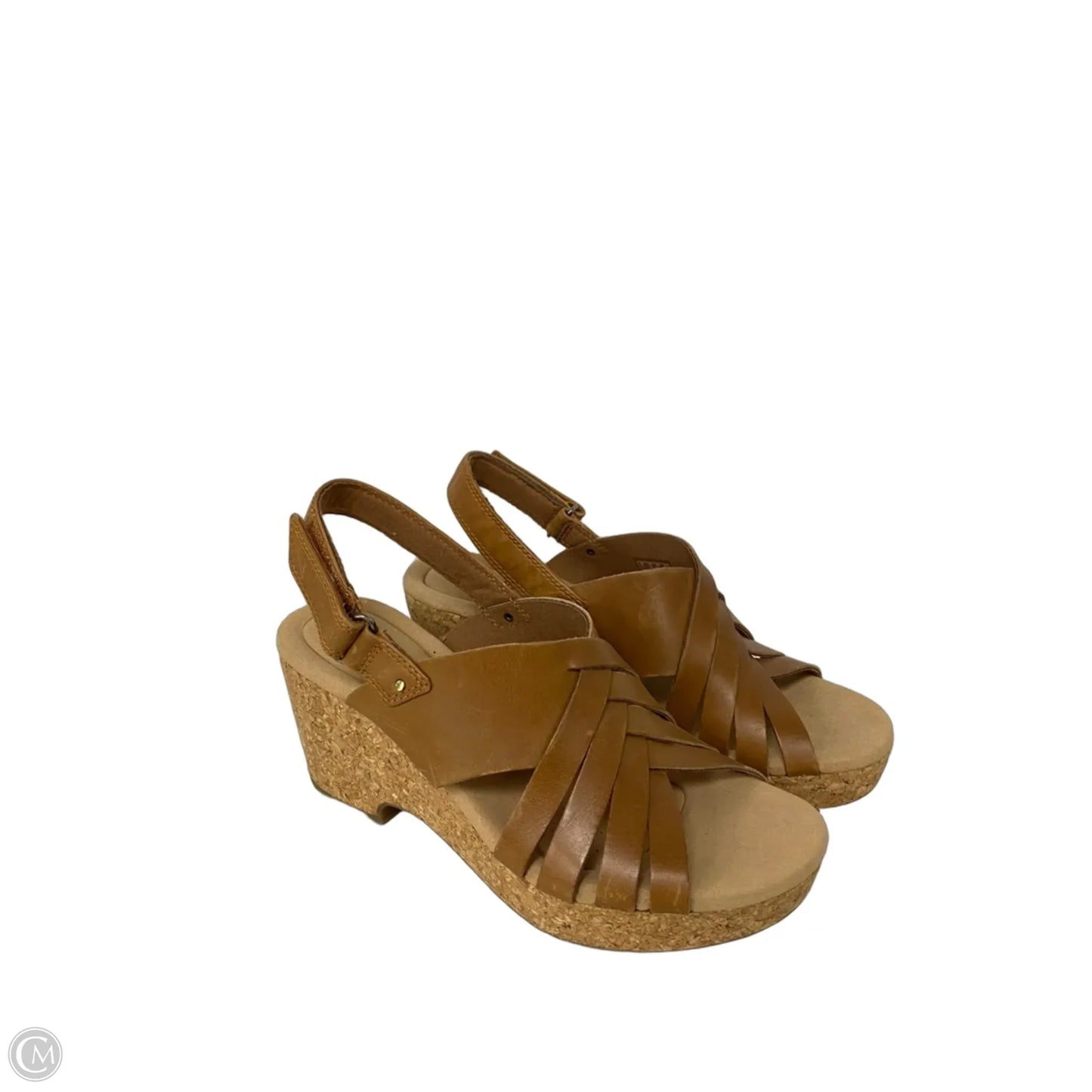 Shoes Heels Platform By Clarks In Tan, Size: 10