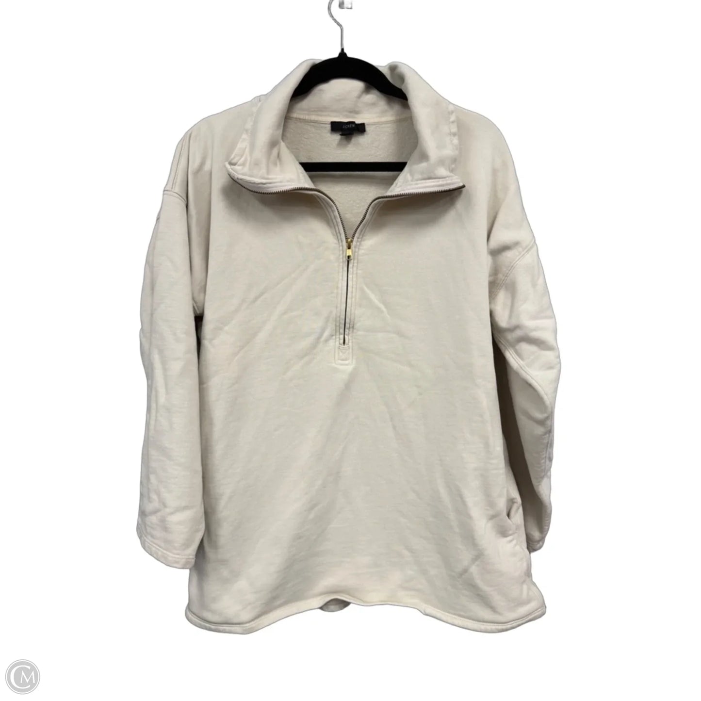 Sweatshirt Collar By J. Crew In Cream, Size: M