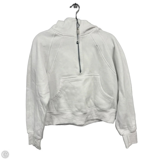 Athletic Sweatshirt Hoodie By Trendy Queen In White, Size: S