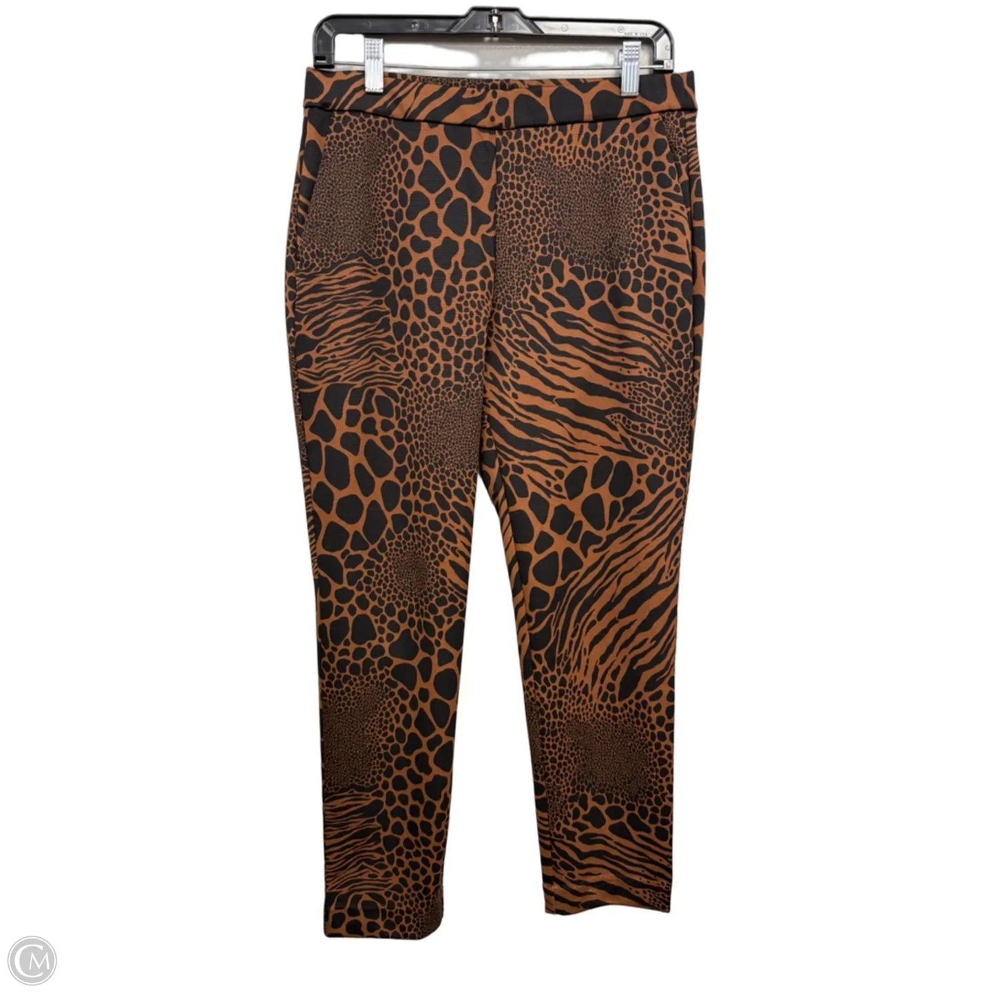 Pants Leggings By Michael By Michael Kors In Black & Brown, Size: M