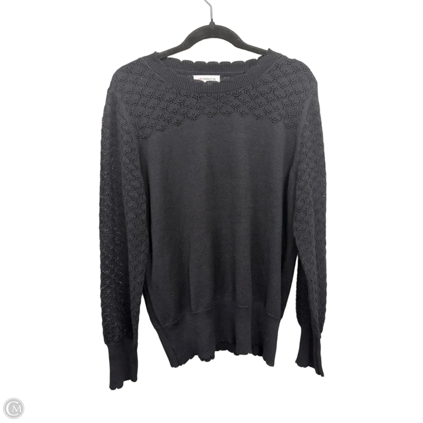 Sweater By Liz Claiborne In Black, Size: Xl