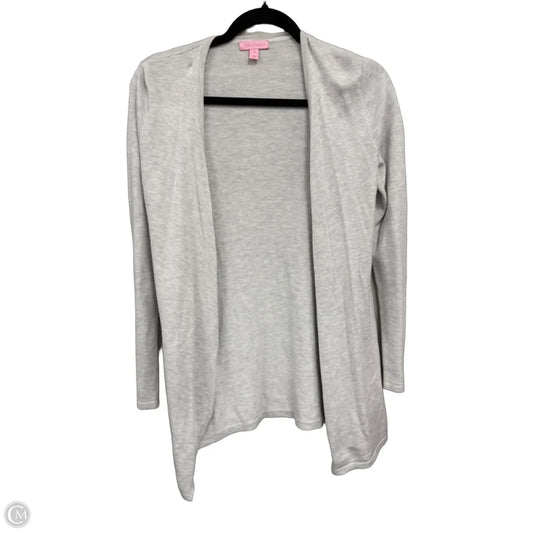 Sweater Cardigan Designer By Lilly Pulitzer In Grey, Size: Xs