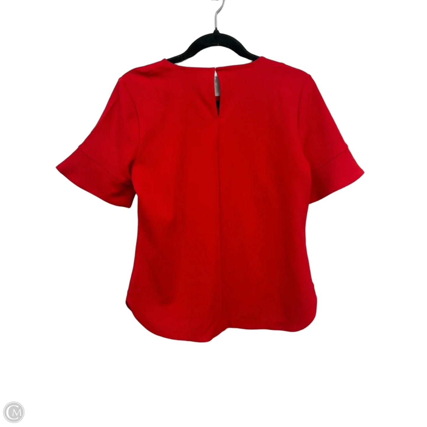 Blouse Short Sleeve By Ann Taylor In Red, Size: S