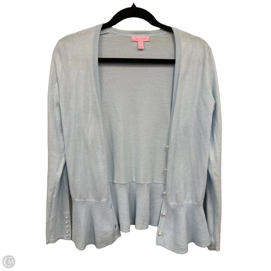 Sweater Cardigan Designer By Lilly Pulitzer In Blue, Size: Xs