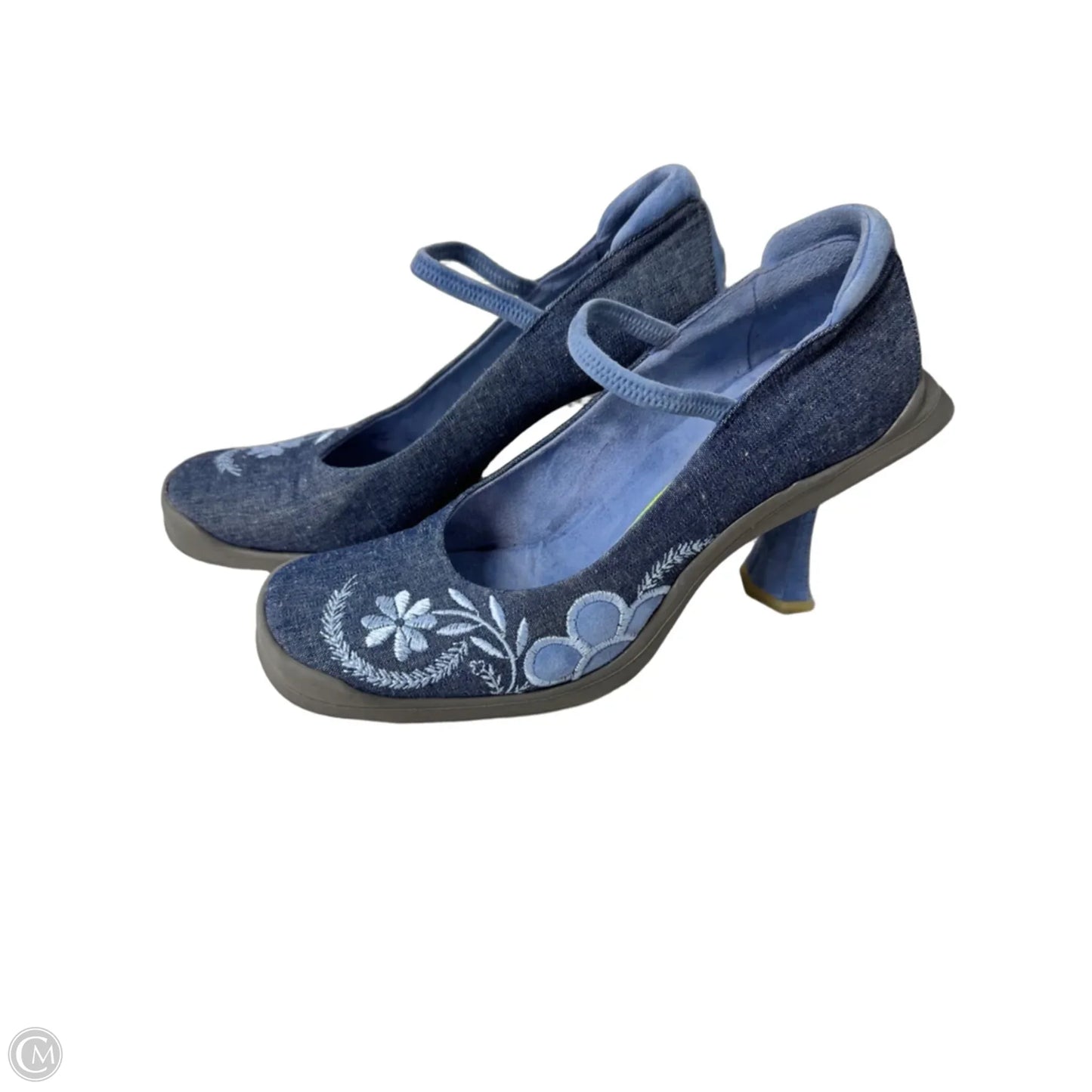 Shoes Heels Platform By Cmb In Blue, Size: 7