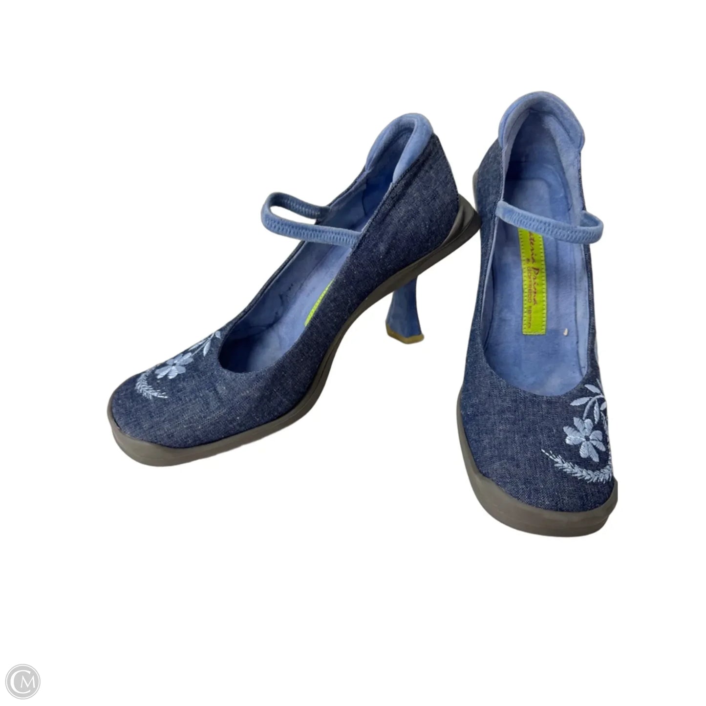 Shoes Heels Platform By Cmb In Blue, Size: 7