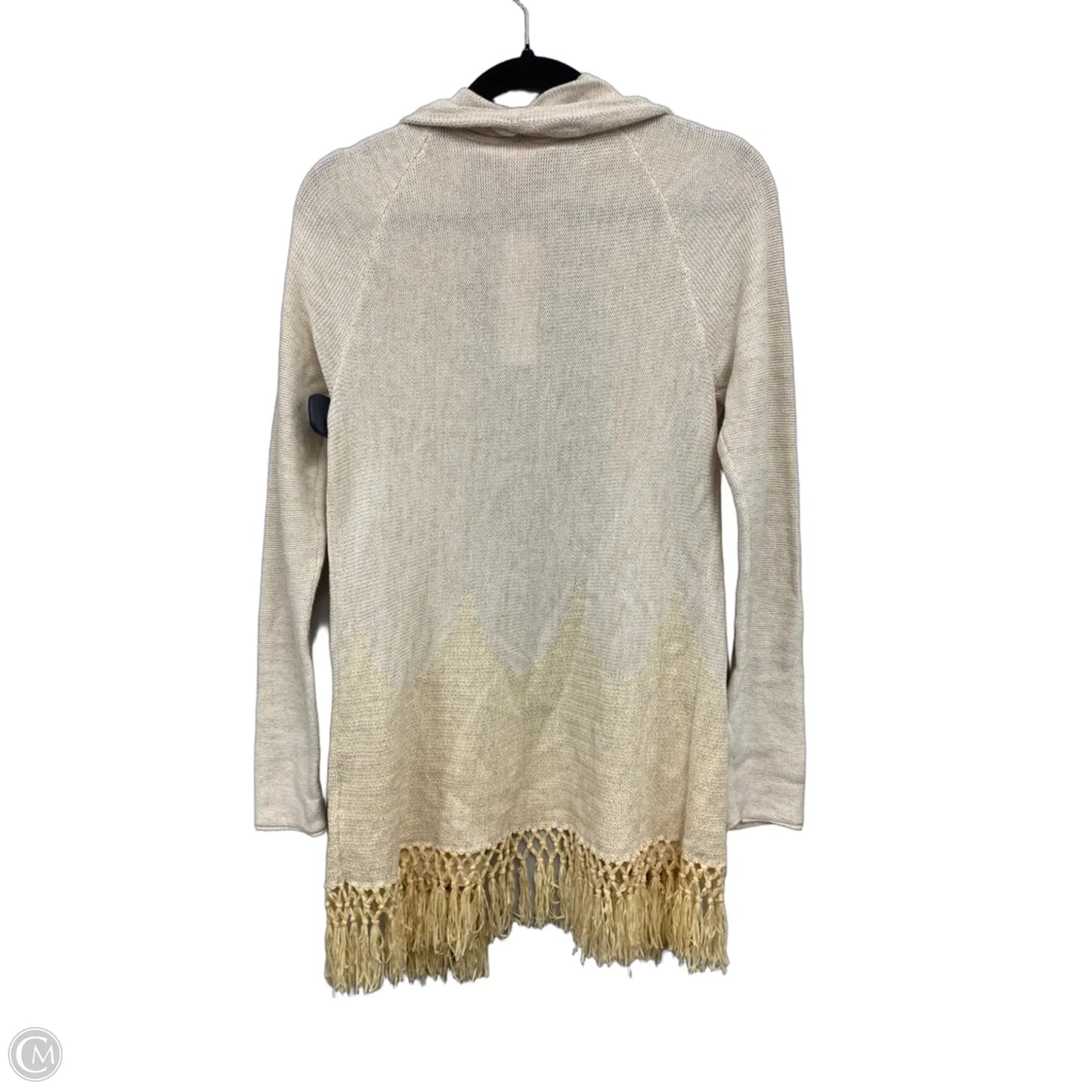 Sweater Cardigan Designer By Lilly Pulitzer In Cream, Size: L