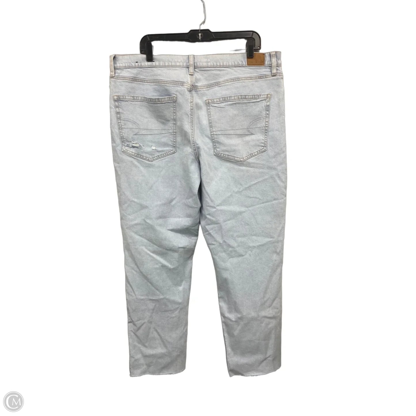 Jeans Straight By American Eagle In Blue Denim, Size: 18