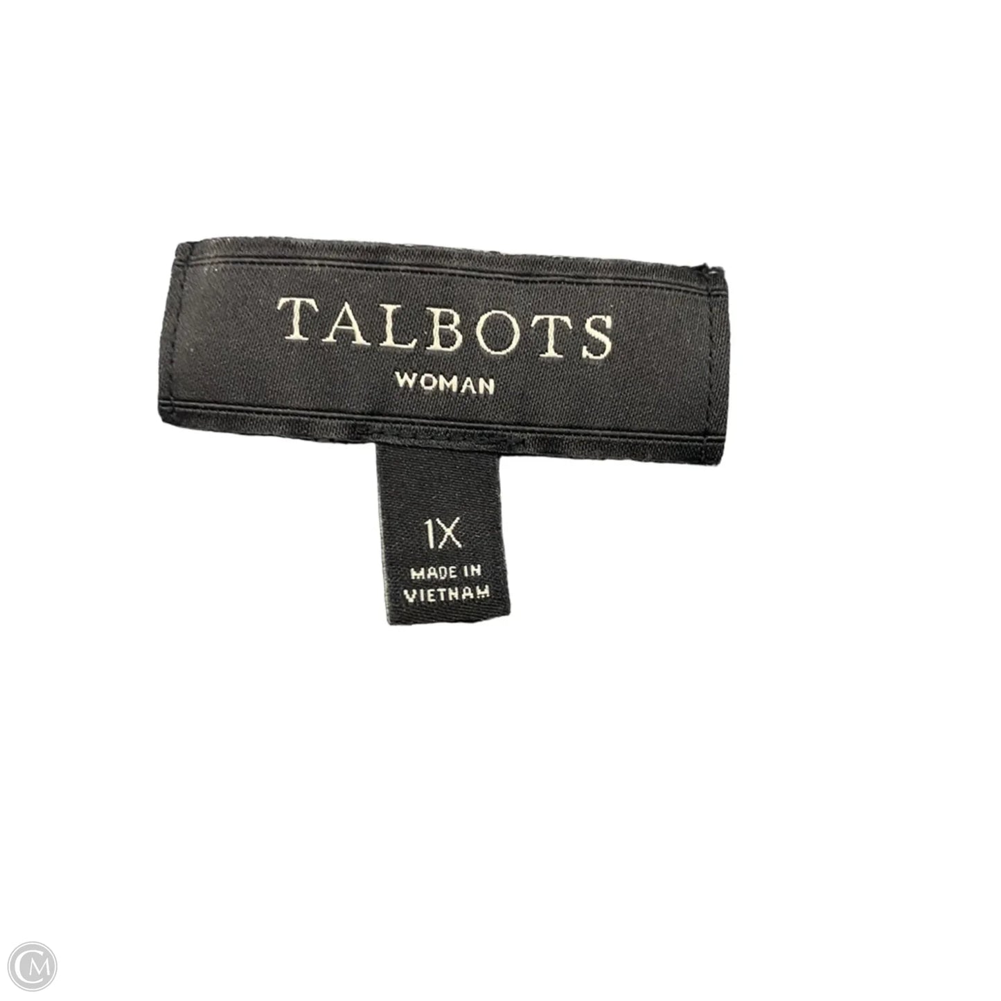 Blazer By Talbots In Black & White, Size: 1x