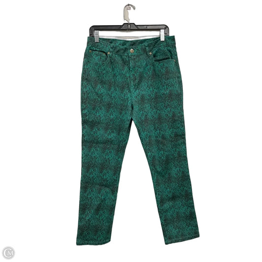 Jeans Straight By Dg2 In Black & Green, Size: 10p