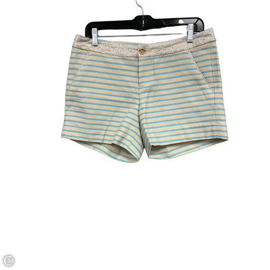 Shorts Designer By Lilly Pulitzer In Blue & Cream, Size: 6