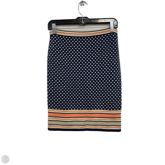 Skirt Mini & Short By Sparrow In Blue & Cream, Size: Xs